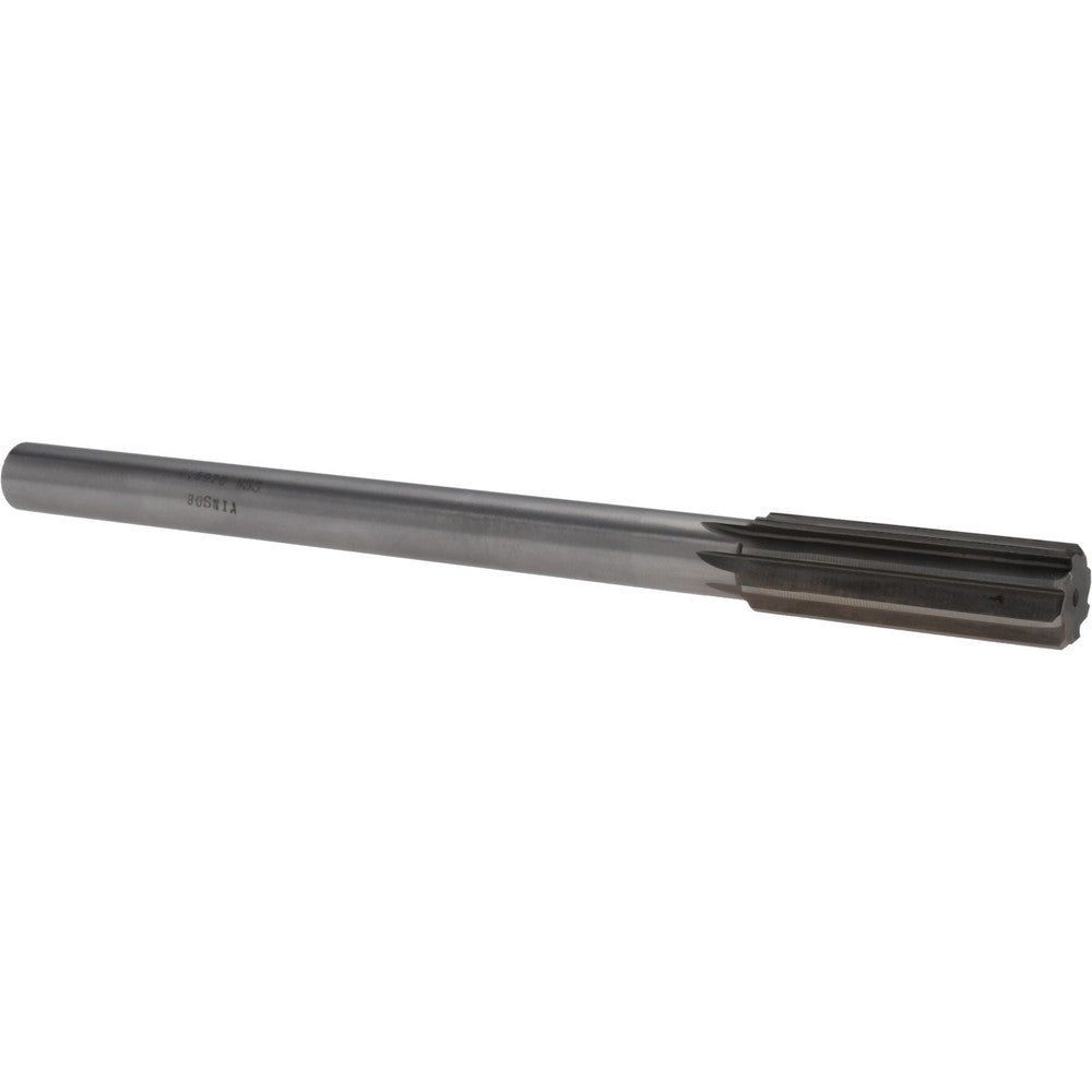 Value Collection SM0406920 Chucking Reamer 0.6920" Dia, 9" OAL, 2-1/4" Flute Length, Straight Flute, Straight-Cylindrical Shank, HSS