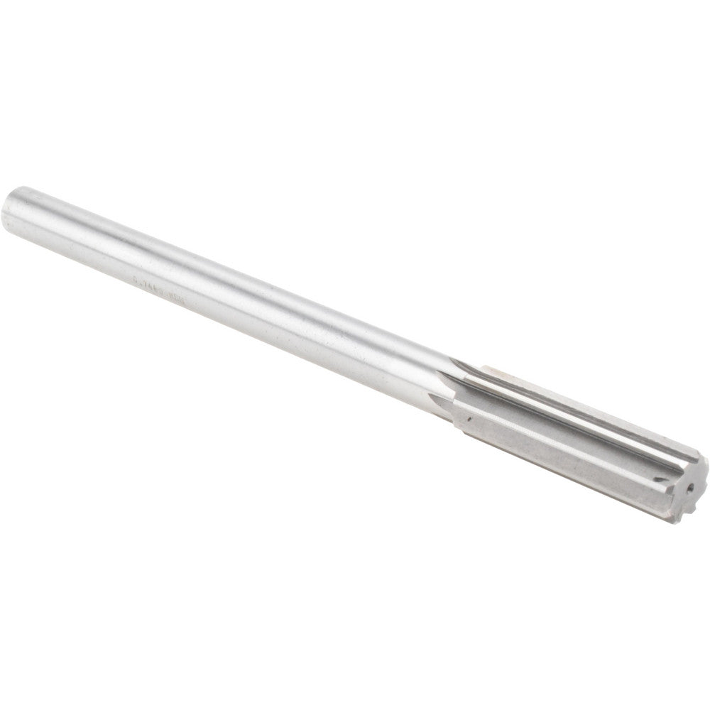 Value Collection SM0407480 Chucking Reamer 0.7480" Dia, 9-1/2" OAL, 2-1/2" Flute Length, Straight Flute, Straight-Cylindrical Shank, HSS