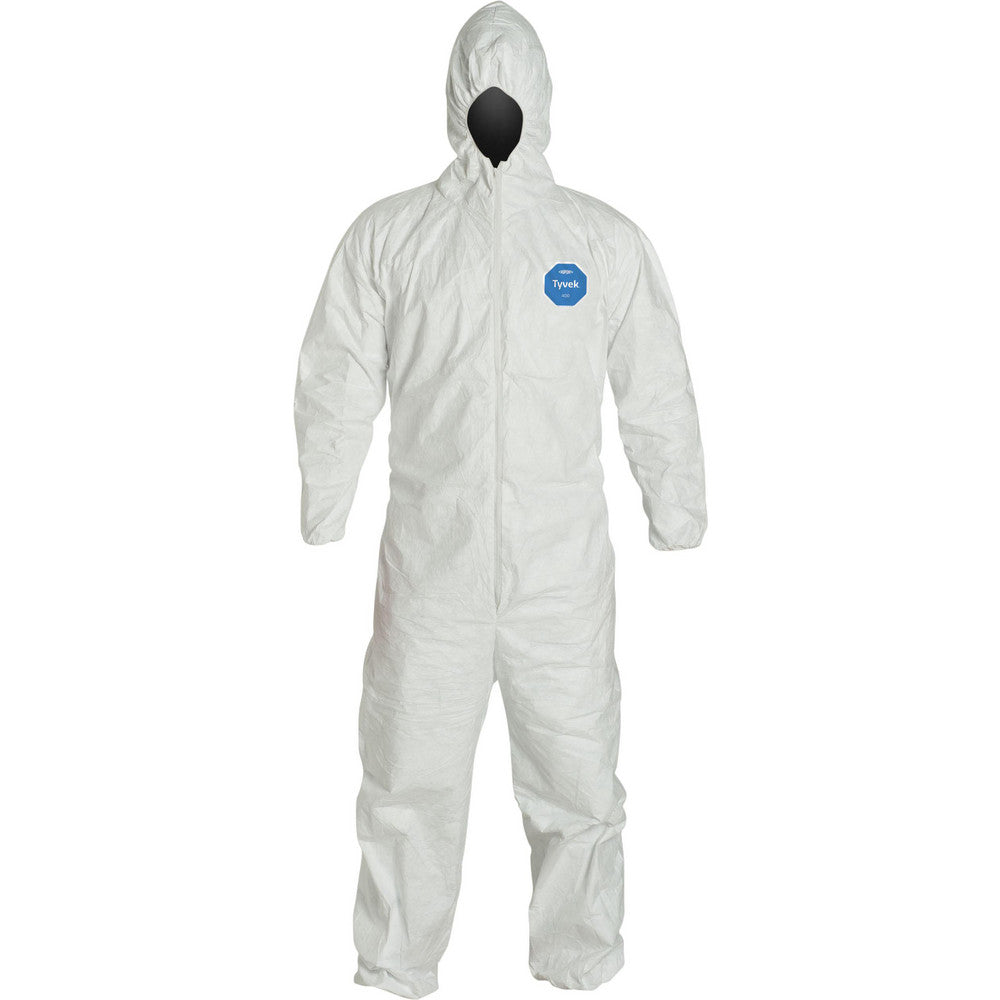 Dupont TY127SWH2X002500 Disposable Coveralls Water & Liquid Protection, Size 2X-Large, 1.2000 oz, Tyvek 500 HV, Zipper Closure