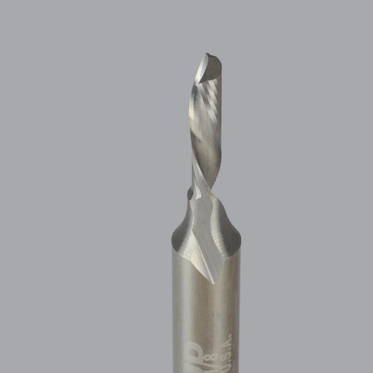 Onsrud 62-610 Spiral Router Bit 0.125" Dia, 0.5" LOC, 1/4" Shank Dia, Downcut