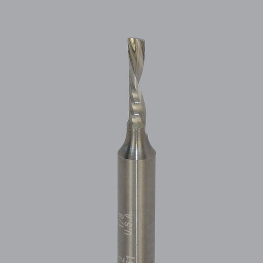 Onsrud 62-762 Spiral Router Bit 0.125" Dia, 0.5" LOC, 1/4" Shank Dia, Downcut