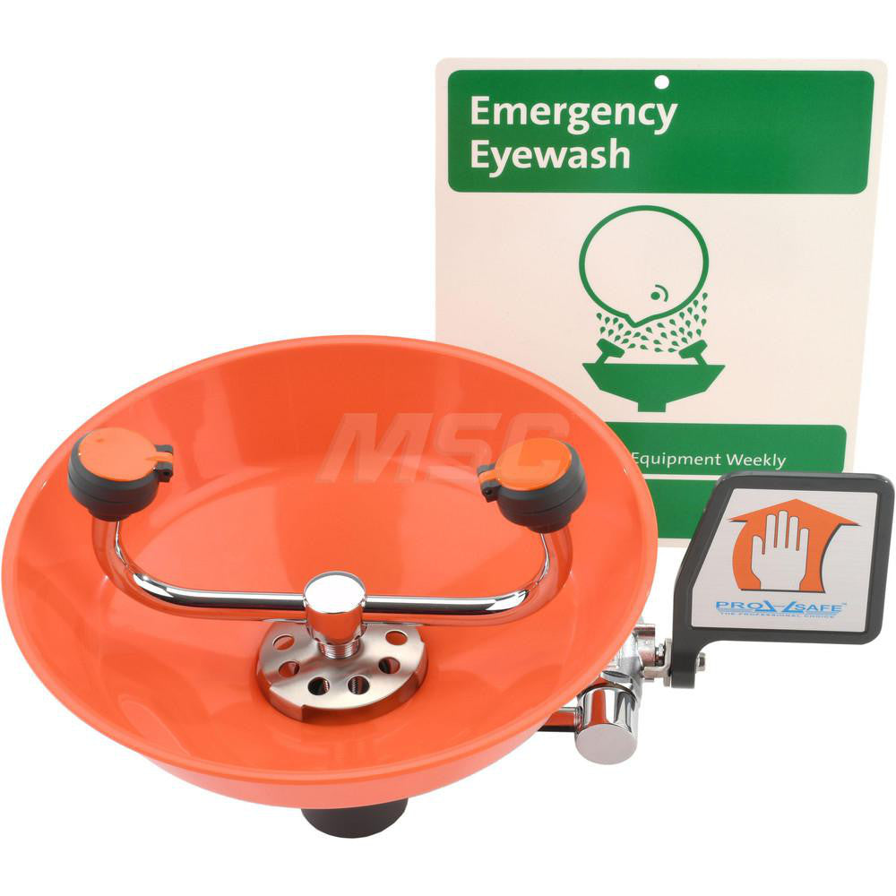 PRO-SAFE PSG1814P Wall Mount, Plastic Bowl, Eyewash Station