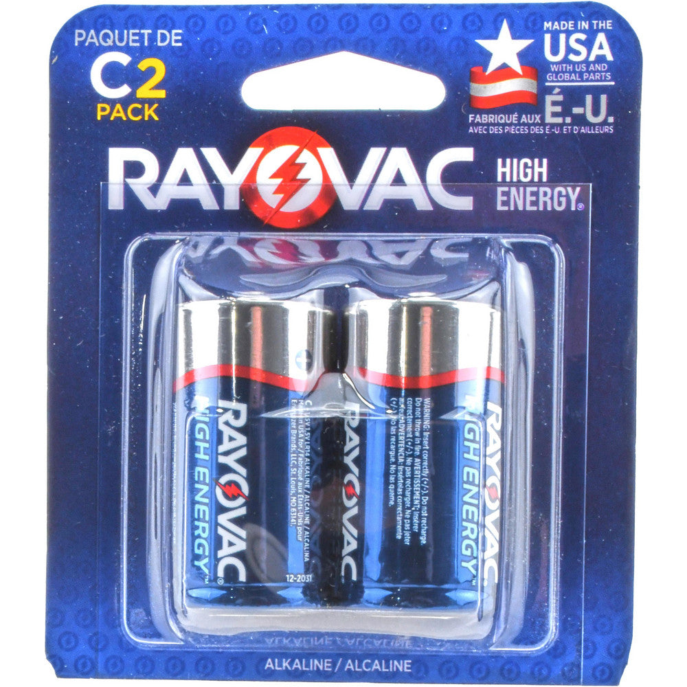 Rayovac 814-2 Standard Battery Size C, Alkaline