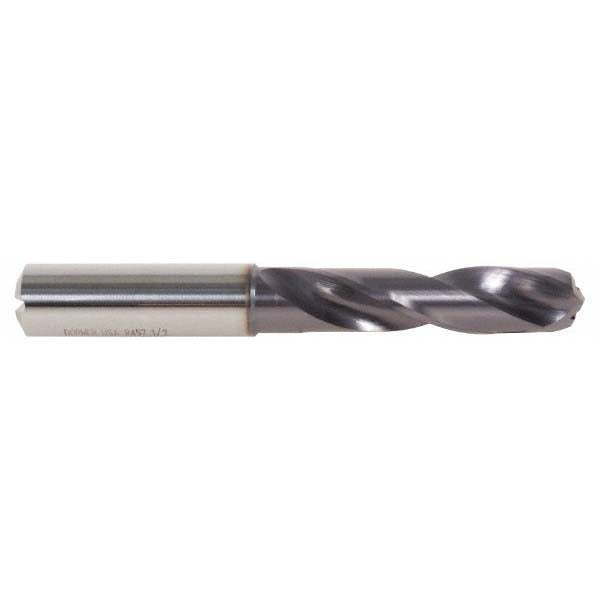 Dormer Pramet 5979350 Screw Machine Length Drill Bit Size #5, 140 deg Point, Solid Carbide