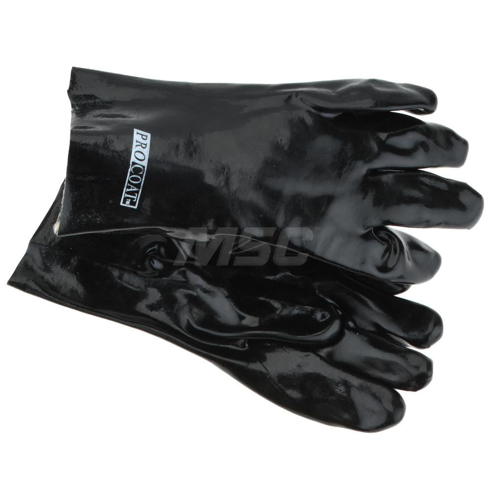 PRO-SAFE PS-58-8030NB Chemical Resistant Gloves PRO-SAFE Size Large, Polyvinylchloride, Supported