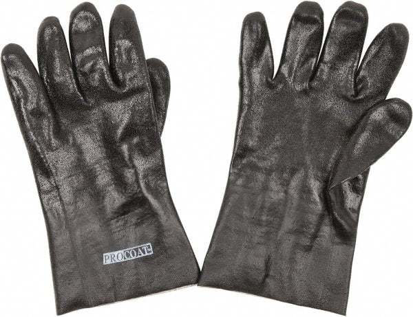 PRO-SAFE PS-58-8230DDNB Chemical Resistant Gloves PRO-SAFE Size Large, Polyvinylchloride, Supported
