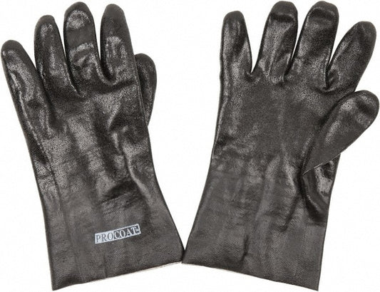 PRO-SAFE PS-58-8230DDNB Chemical Resistant Gloves PRO-SAFE Size Large, Polyvinylchloride, Supported
