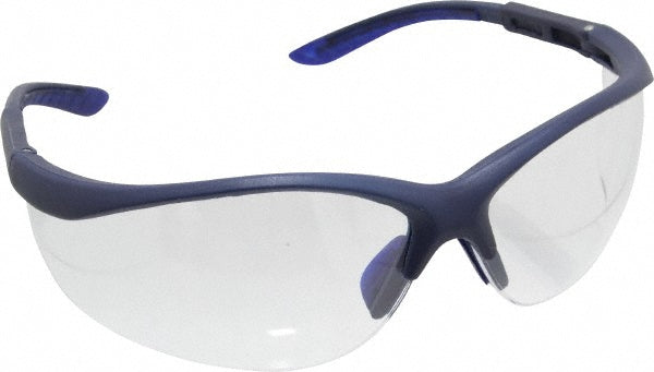 PRO-SAFE 48268 Safety Glasses Scratch-Resistant, Polycarbonate, Clear Lenses, Half-Framed