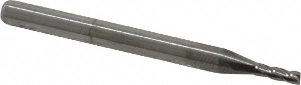 M.A. Ford 11106500 Square End Mill 0.0650" Dia, 0.1950" LOC, 4 Flute, Solid Carbide