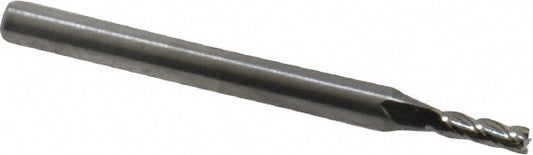 M.A. Ford 11107500 Square End Mill 0.0750" Dia, 0.2250" LOC, 4 Flute, Solid Carbide