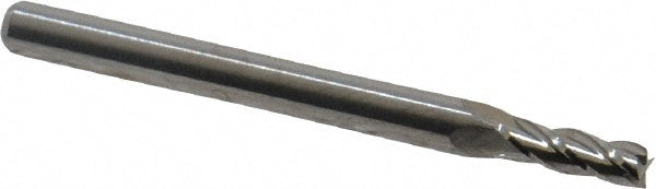 M.A. Ford 11110010 Square End Mill 0.1000" Dia, 0.3000" LOC, 4 Flute, Solid Carbide