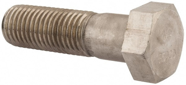 Value Collection R57001289 Hex Head Cap Screw 1-1/8 - 7 x 4", Grade 18-8 Stainless Steel, Uncoated