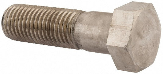 Value Collection R57001289 Hex Head Cap Screw 1-1/8 - 7 x 4", Grade 18-8 Stainless Steel, Uncoated