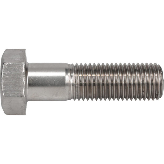 Value Collection R57001293 Hex Head Cap Screw 1-1/4-7, 4-1/2" Length Under Head, Grade 18-8 Stainless Steel, Bright/Uncoated Finish