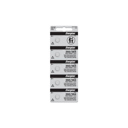Energizer 392-384TZ Button & Coin Cell Battery Size 392 & 384, Silver Oxide