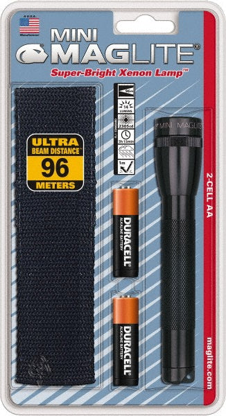 Mag-Lite M2A01H Handheld Flashlight Krypton, 59.01 hr Max Run Time, AA Battery