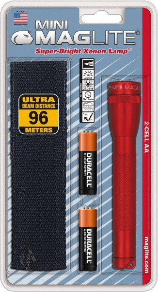 Mag-Lite M2A03H Handheld Flashlight Krypton, 5.15 hr Max Run Time, AA Battery