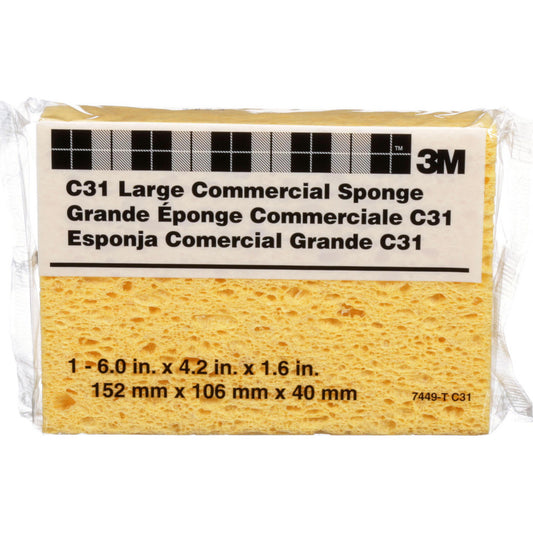3M 7000042920 Commercial Size Sponge C31, 6 in x 4.25 in x 1.625 in