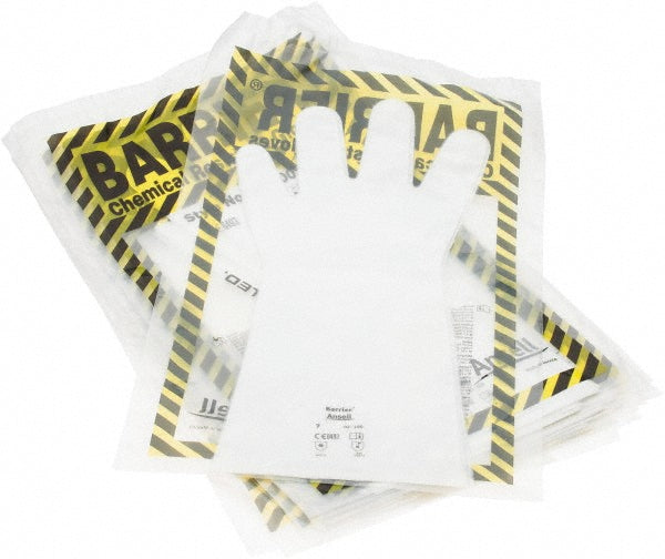 Ansell 988825 Series 02-100 Chemical Resistant Gloves  2.50 Thick,  Laminated Film,  Supported,