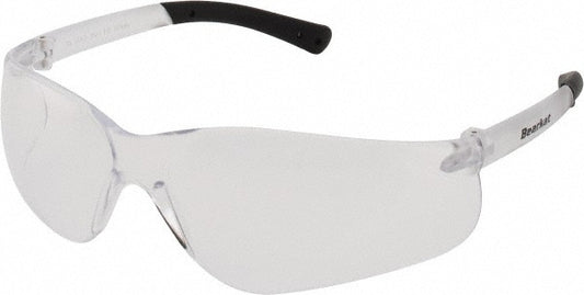 MCR Safety BK110 Safety Glasses Scratch-Resistant, Polycarbonate, Clear Lenses, Frameless