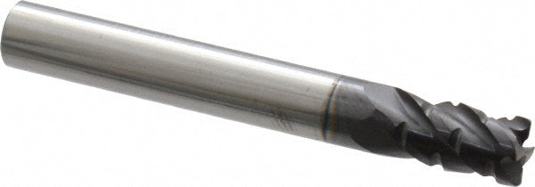 ProMax 120-01624 Roughing & Finishing End Mill 1/4" Dia, 4 Flutes, 0.02" Corner Radius, Corner Radius End, Solid Carbide