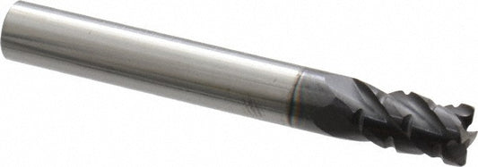 ProMax 120-01624 Roughing & Finishing End Mill 1/4" Dia, 4 Flutes, 0.02" Corner Radius, Corner Radius End, Solid Carbide