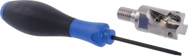 Seco 02689797 1" Cut Diam, 0.433" Max Depth, M12 Modular Connection Shank, 1.57" OAL, Indexable Square-Shoulder End Mill