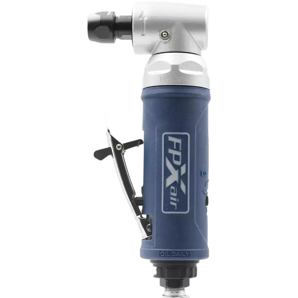 FPXAir FPX-320 Air Die Grinders Air Consumption CFM 3.50  Air Inlet Size 1/4 NPT  Collet Size (Inch) 1/4  Throttle Type Lever  Speed Control Type Fixed  Overall Length (Inch) 7