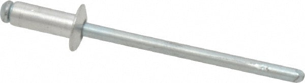RivetKing ABS43/P500 Open End Blind Rivet Size 43, Dome Head, Aluminum Body, Steel Mandrel