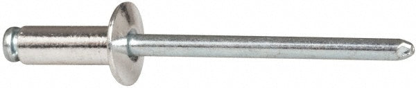 RivetKing ABS54/P500 Open End Blind Rivet Size 54, Dome Head, Aluminum Body, Steel Mandrel