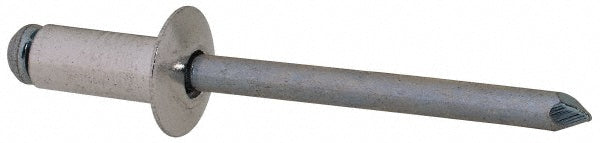 RivetKing ABS64/P500 Open End Blind Rivet Size 64, Dome Head, Aluminum Body, Steel Mandrel