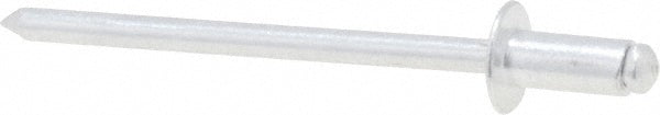 RivetKing ABA42/P500 Open End Blind Rivet Size 42, Dome Head, Aluminum Body, Aluminum Mandrel