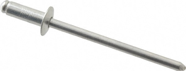 RivetKing ABA43/P500 Open End Blind Rivet Size 43, Dome Head, Aluminum Body, Aluminum Mandrel