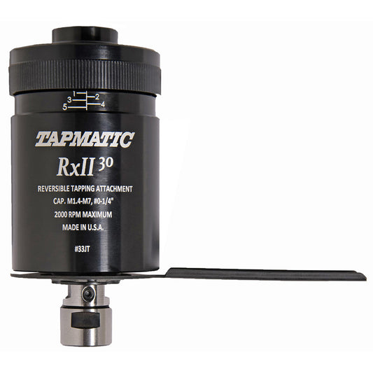 Tapmatic 11450 Model RX30, No. 0 Min Tap Capacity, 1/4 Inch Max Mild Steel Tap Capacity, 1/2-20 Mount Tapping Head