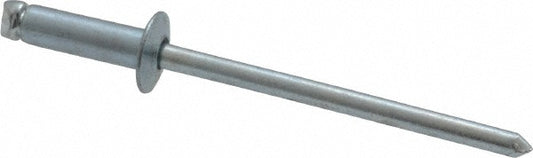 RivetKing SBS44/P500 Open End Blind Rivet Size 44, Dome Head, Steel Body, Steel Mandrel