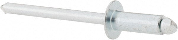 RivetKing SBS54/P500 Open End Blind Rivet Size 54, Dome Head, Steel Body, Steel Mandrel