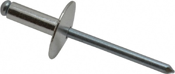 RivetKing ABS66LF/P500 Size 66 Large Flange Dome Head Aluminum Open End Blind Rivet