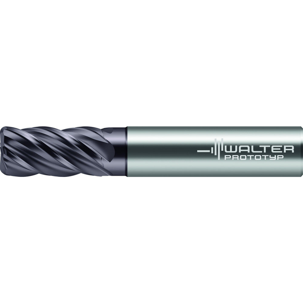 Walter-Prototyp 8415059 Corner Radius End Mill 1/2" Dia, 1" LOC, 0.0300" Radius, 5 Flute, Solid Carbide