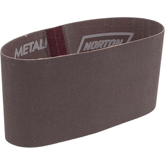 Norton 78072761679 Abrasive Belt 3-1/2" Wide, 15-1/2" Long, 120 Grit, Aluminum Oxide