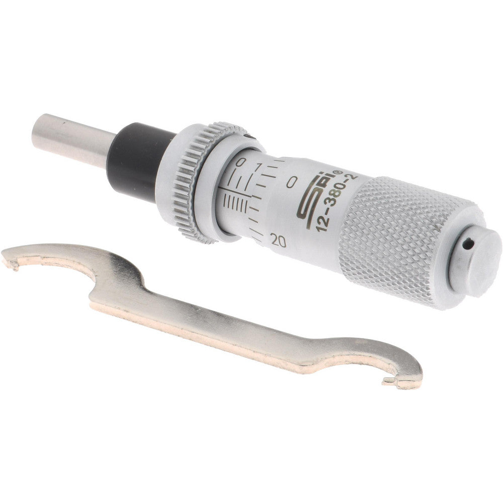 SPI MS150204001 1/2 Inch, 0.51 Inch Thimble, 0.2 Inch Spindle Diameter x Mechanical Micrometer Head