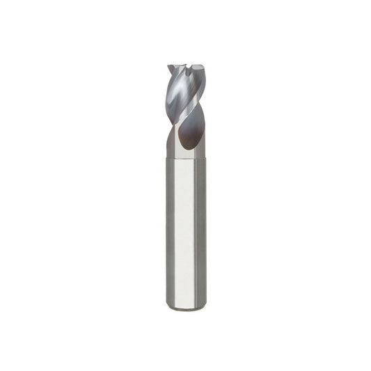 Seco 17002203 Corner Radius End Mill 3/8" Dia, 1/2" LOC, 0.0150" Radius, 3 Flute, Solid Carbide