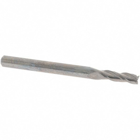 OSG 403-1094 Square End Mill 7/64'' Dia, 3/8'' LOC, 1/8'' Shank Dia, 1-1/2'' OAL, 3 Flutes, Solid Carbide