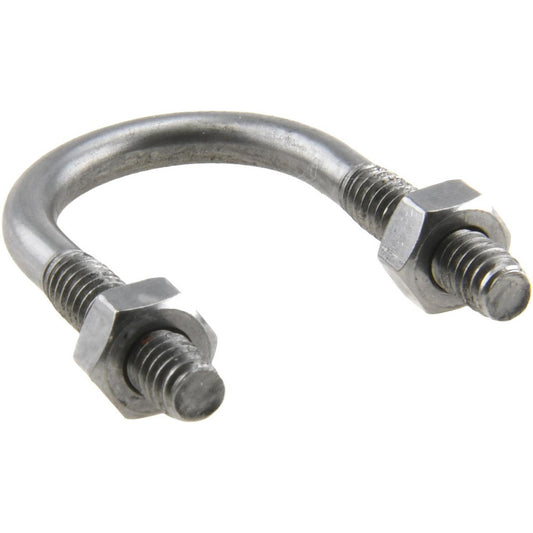 Chicago Hardware & Fixture 50414-0 Round U-Bolt Without Mount Plate, 1/4-20 UNC, 1" Thread Length, for 1/2" Pipe, 1" Inside Width, Stainless Steel