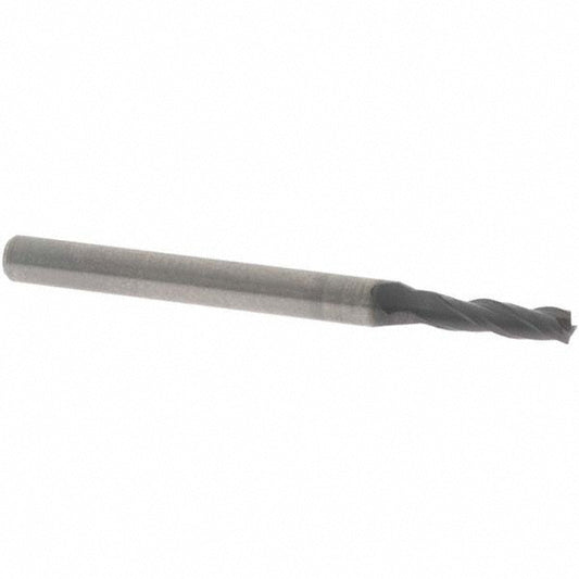 OSG 403-093811 Square End Mill 3/32'' Dia, 5/16'' LOC, 1/8'' Shank Dia, 1-1/2'' OAL, 3 Flutes, Solid Carbide