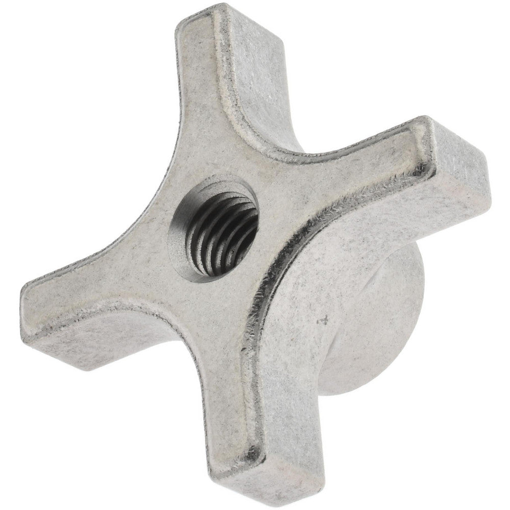 NORTHWESTERN TOOLS INC 17507 Lobed Knob 2-1/2" Head Dia, 4-Point, Steel, Plain