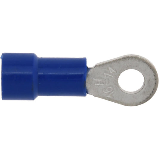 Connector Concepts Inc R4B-6 Circular Ring Terminal Fully Insulated, 16 to 14 AWG, Crimp Connection