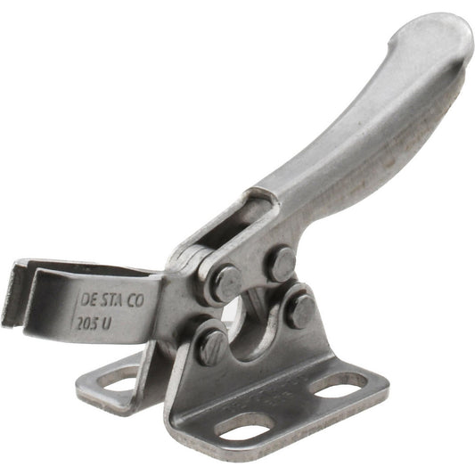 De-Sta-Co 205-USS Manual Hold-Down Toggle Clamp Horizontal, 75 lb Capacity, U-Bar, Flanged Base