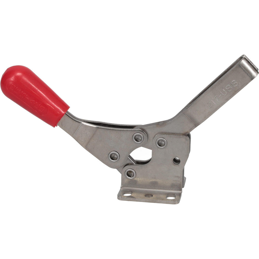 De-Sta-Co 217-USS Manual Hold-Down Toggle Clamp Horizontal, 250 lb Capacity, U-Bar, Flanged Base