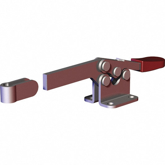 De-Sta-Co 215-S Manual Hold-Down Toggle Clamp Horizontal, 200 lb Capacity, Solid Bar, Flanged Base