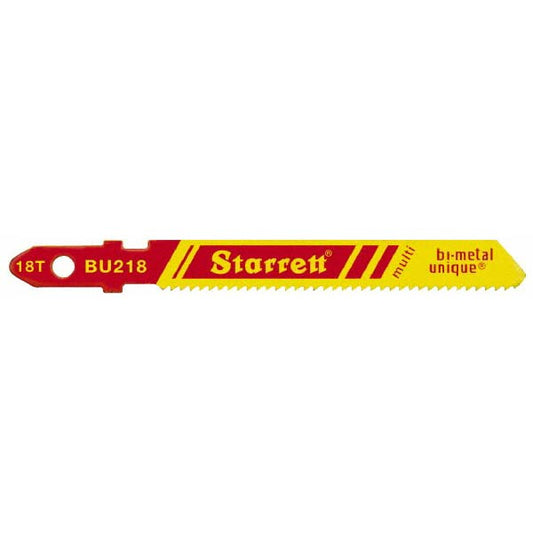 Starrett 68726 Jigsaw Blade Bi-Metal, 18 TPI, 0.04" Blade Thickness, 3/8" Blade Width